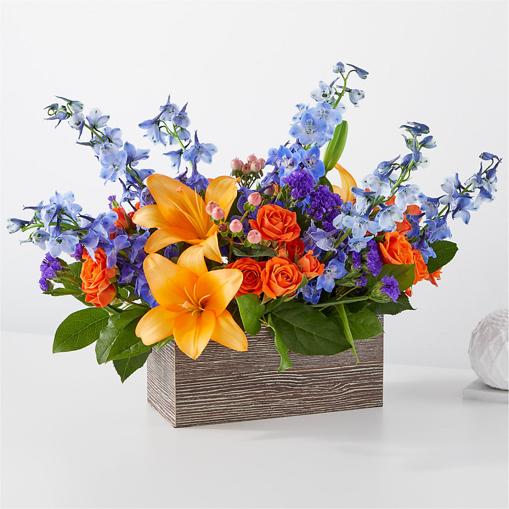 Radiant Citrus Box Bouquet – The Owls Nest Florist, Clover SC