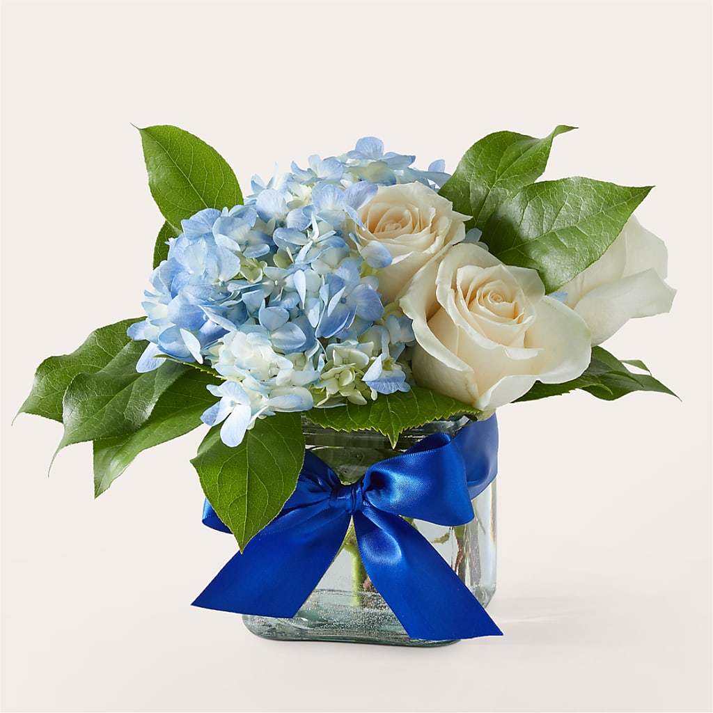 Sky Blue Delight Bouquet – The Owls Nest Florist, Clover SC