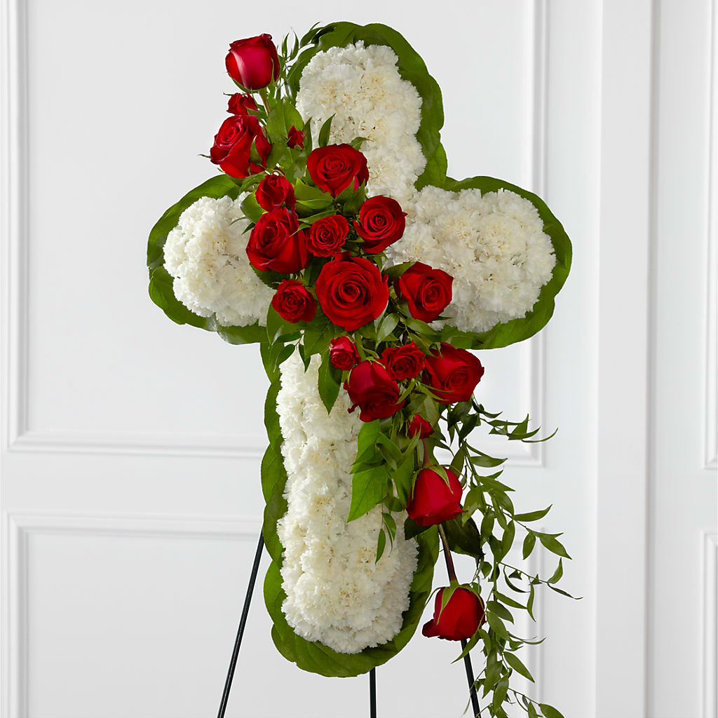Floral Cross Easel – The Owls Nest Florist, Clover SC