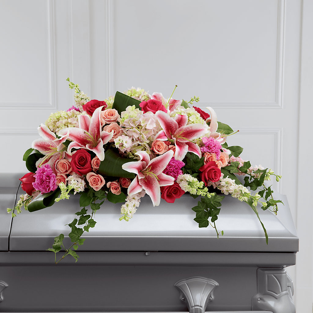 Splendid Grace Casket Spray – The Owls Nest Florist, Clover SC