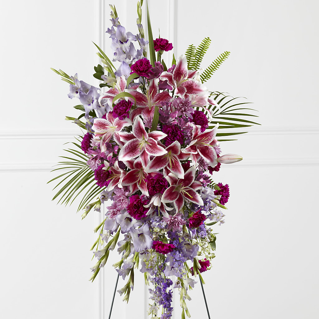Tender Touch Standing Spray – The Owls Nest Florist, Clover SC