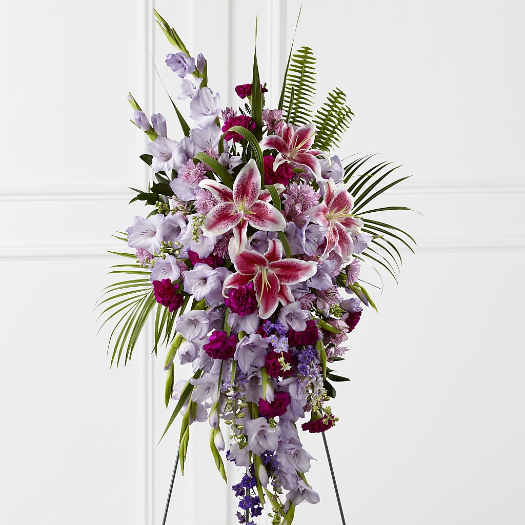 Tender Touch Standing Spray – The Owls Nest Florist, Clover SC