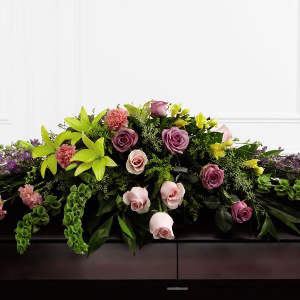 Forever Beloved Casket Spray – The Owls Nest Florist, Clover SC