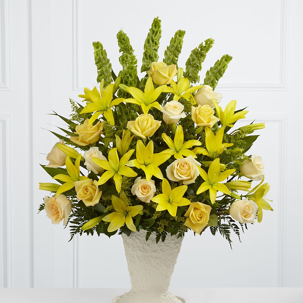Golden Memories Arrangement – The Owls Nest Florist, Clover SC