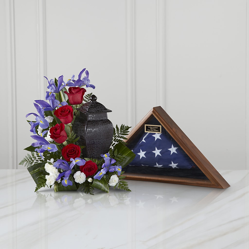 Patriotic Tribute Arrangement – The Owls Nest Florist, Clover SC