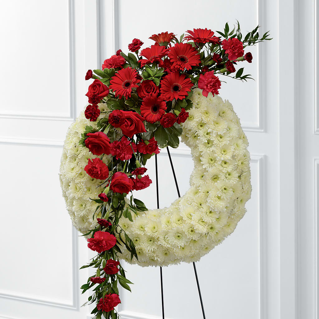 Graceful Tribute Wreath – The Owls Nest Florist, Clover SC