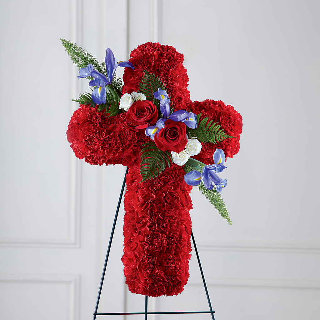 Faithful Hero Floral Cross – The Owls Nest Florist, Clover SC
