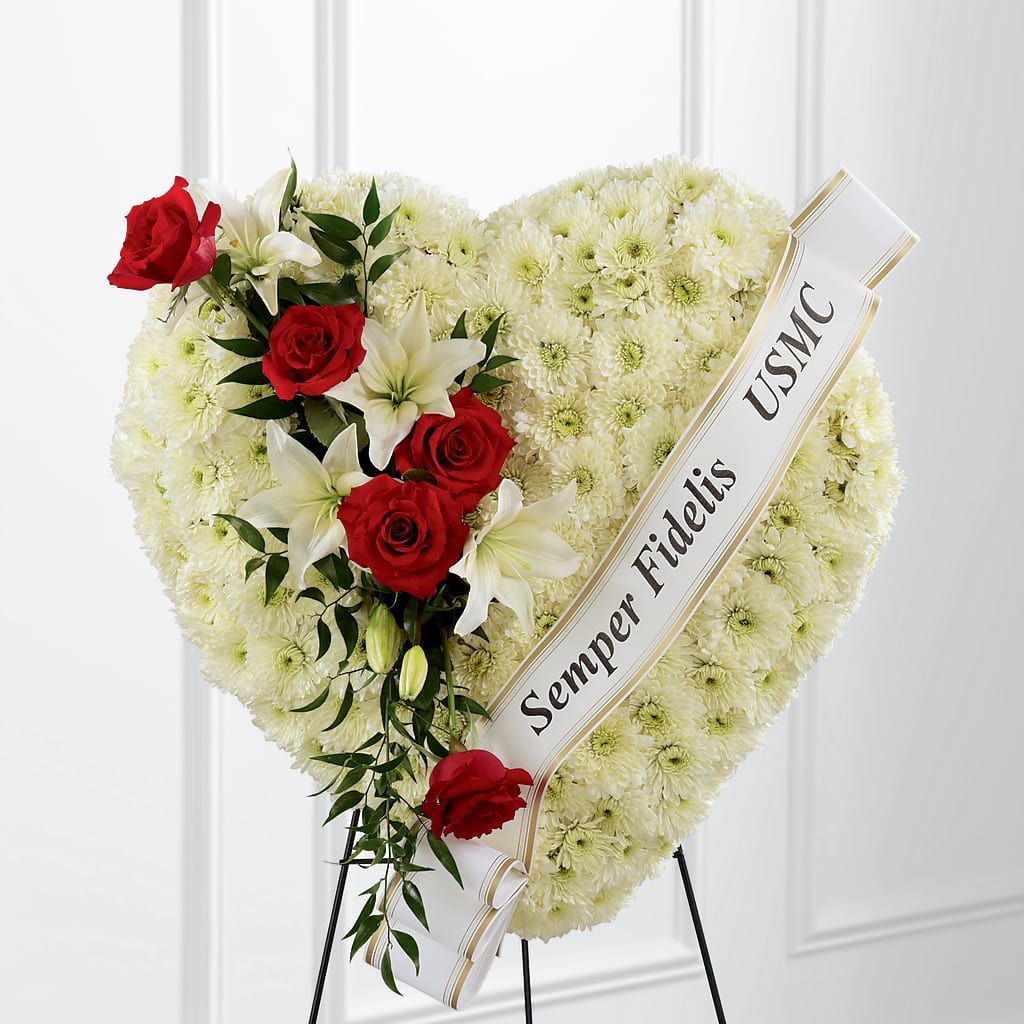 Heartfelt Hero Standing Heart – The Owls Nest Florist, Clover SC