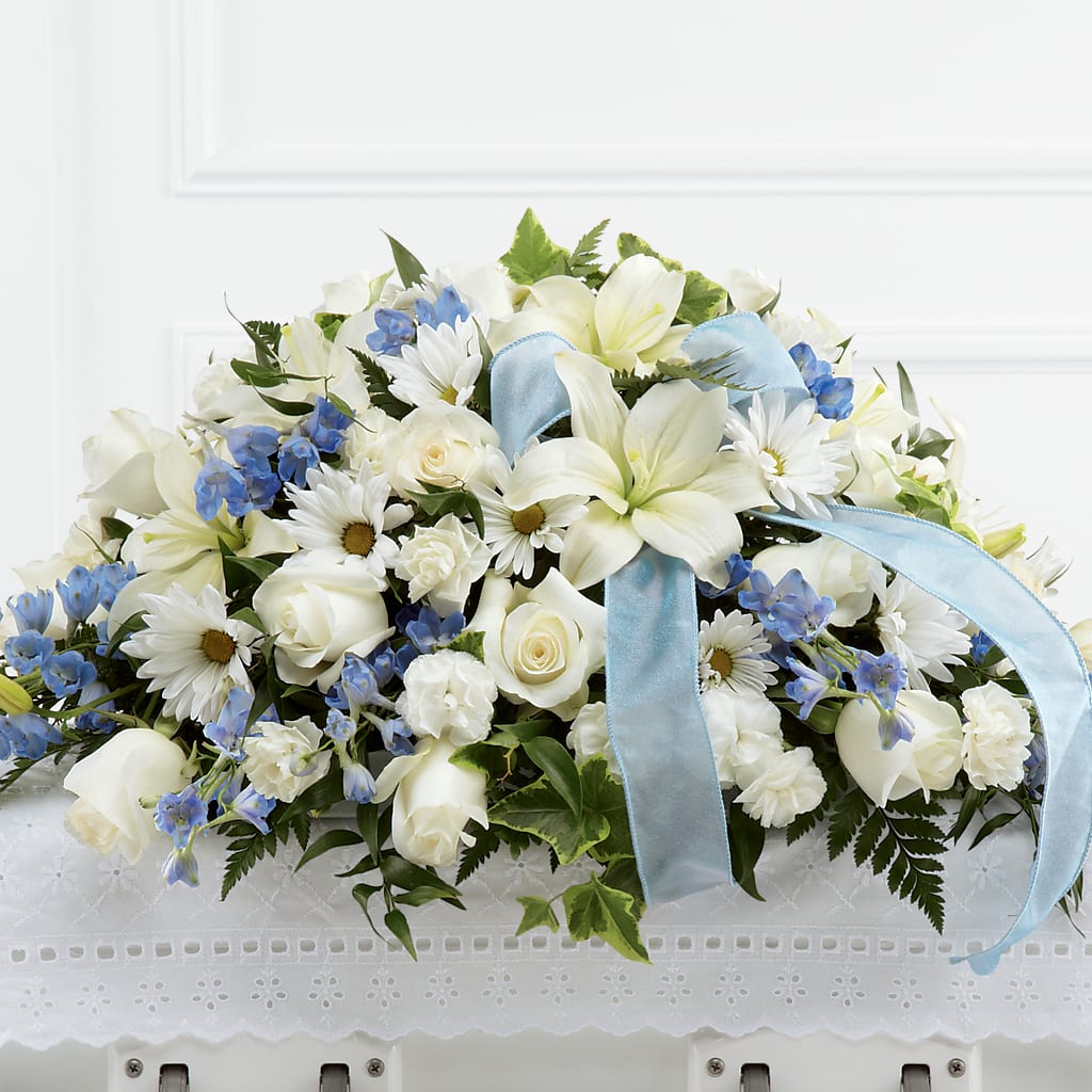 Tender Treasure Casket Spray – The Owls Nest Florist, Clover SC