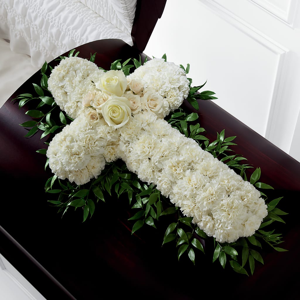 Peaceful Memories Casket Spray (Standard) – The Owls Nest Florist, Clover SC