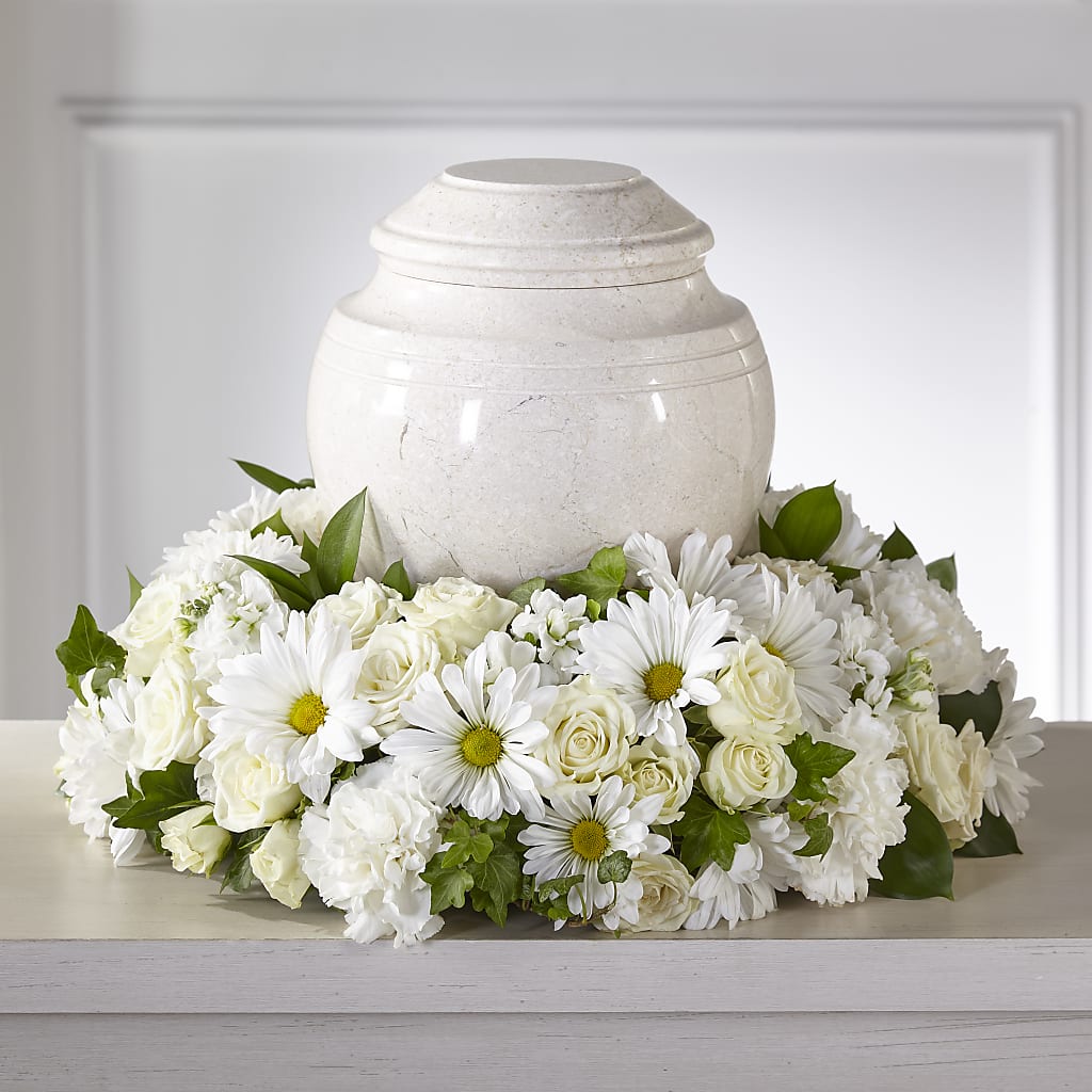 Ivory Gardens Cremation Adornment – The Owls Nest Florist, Clover SC