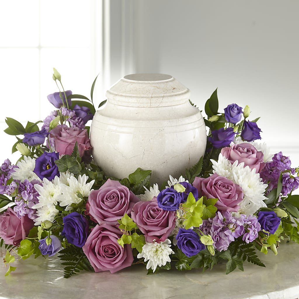 Blooming Sympathy Cremation Adornment – The Owls Nest Florist, Clover SC