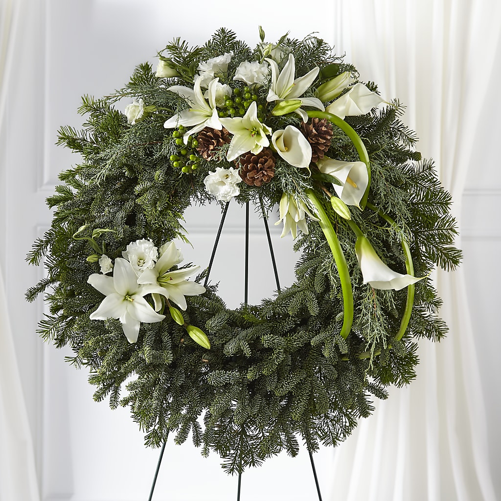 Greens of Hope Wreath – The Owls Nest Florist, Clover SC