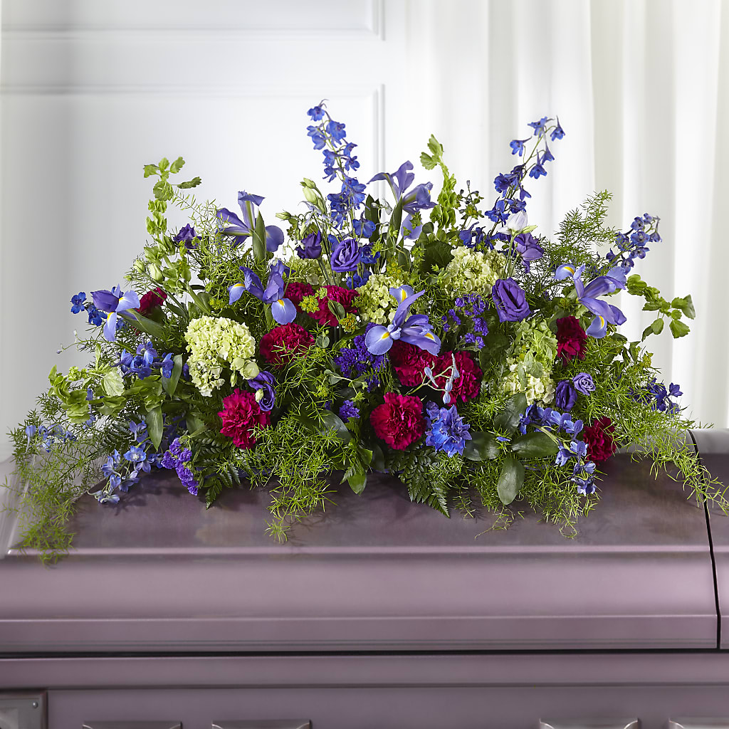 Always Treasured Casket Spray – The Owls Nest Florist, Clover SC