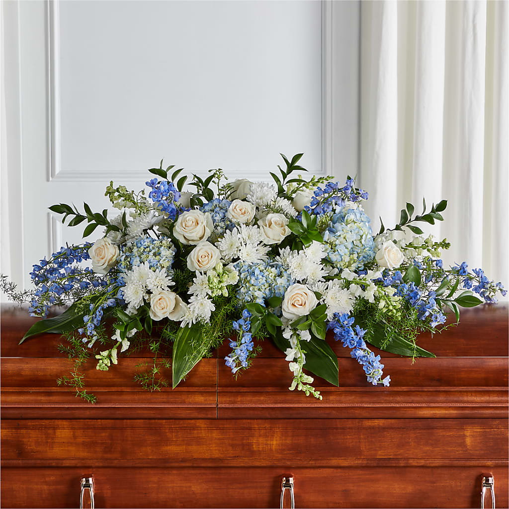Timeless Essence Casket Spray – The Owls Nest Florist, Clover SC