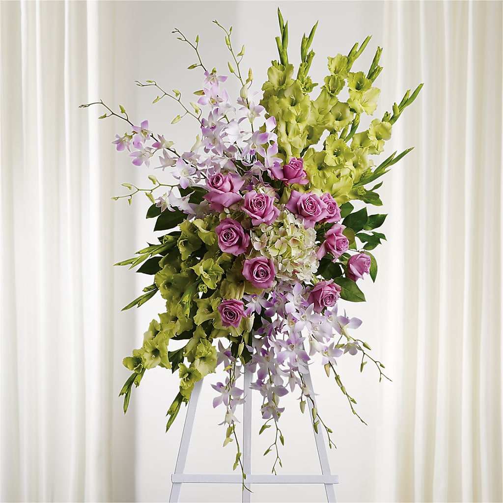 Lasting Legacy Standing Spray – The Owls Nest Florist, Clover SC