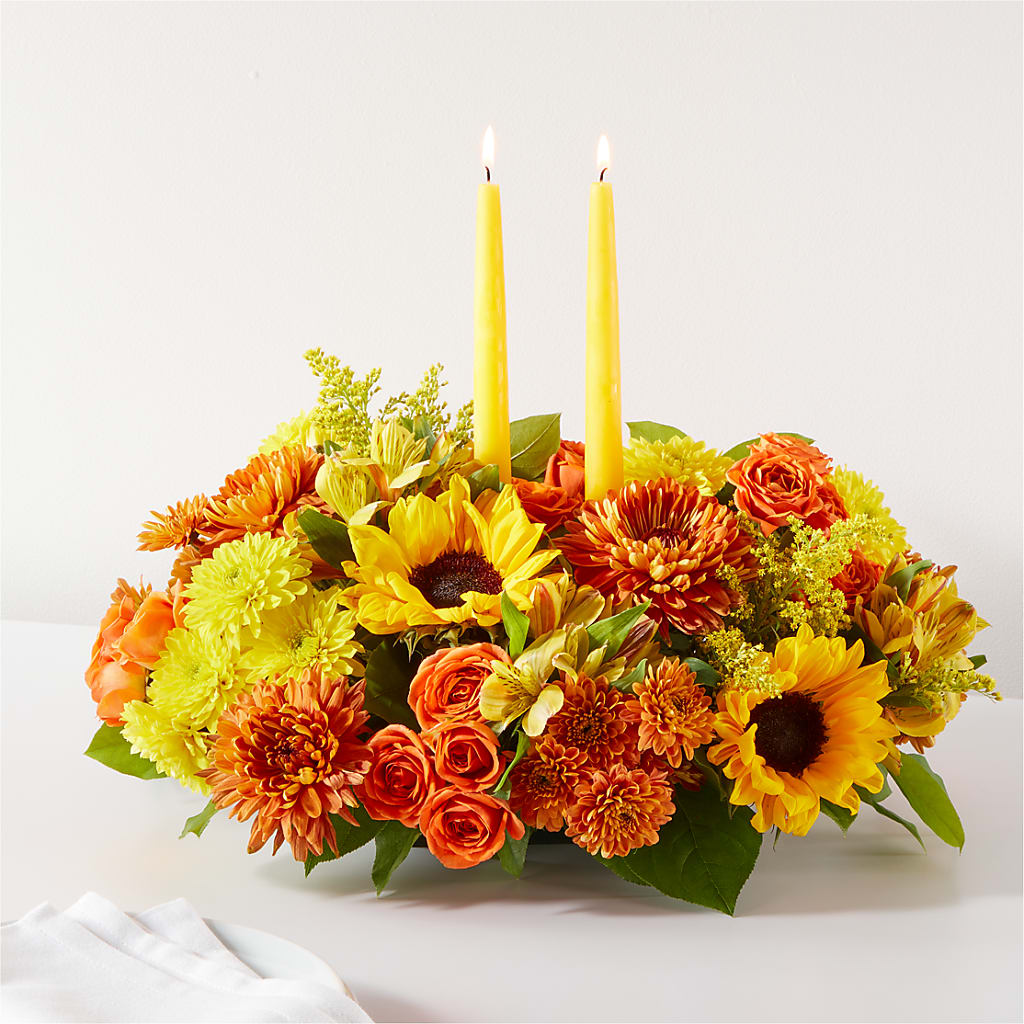 Autumn Harmony Centerpiece – The Owls Nest Florist, Clover SC