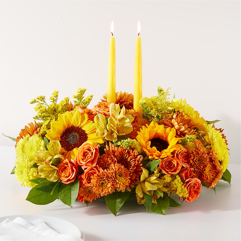 Autumn Harmony Centerpiece – The Owls Nest Florist, Clover SC