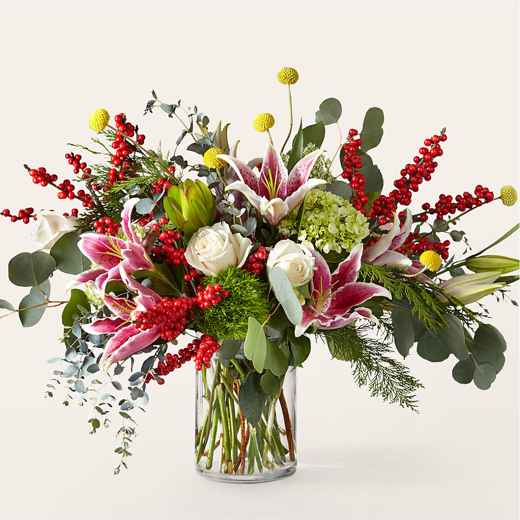 Berry & Bright Bouquet – The Owls Nest Florist, Clover SC