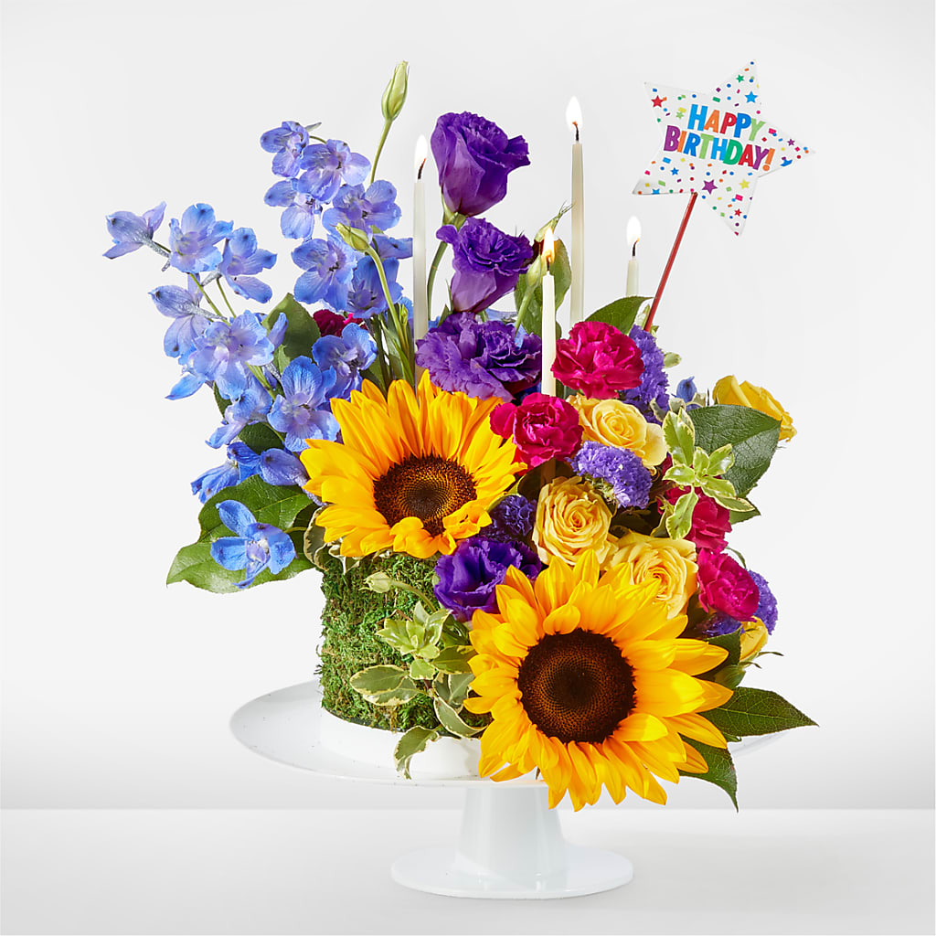 Star of the Day Floral Cake – The Owls Nest Florist, Clover SC