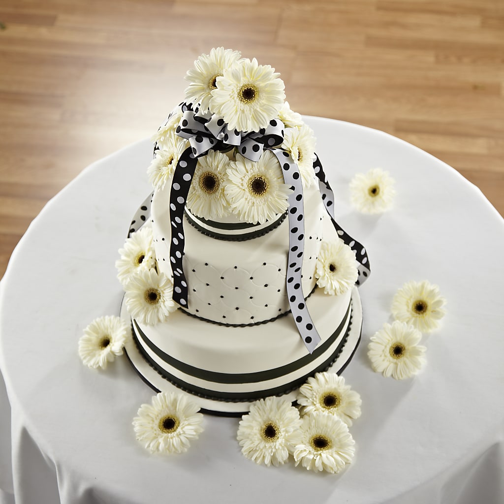 Simple Sophistication Cake Décor – The Owls Nest Florist, Clover SC