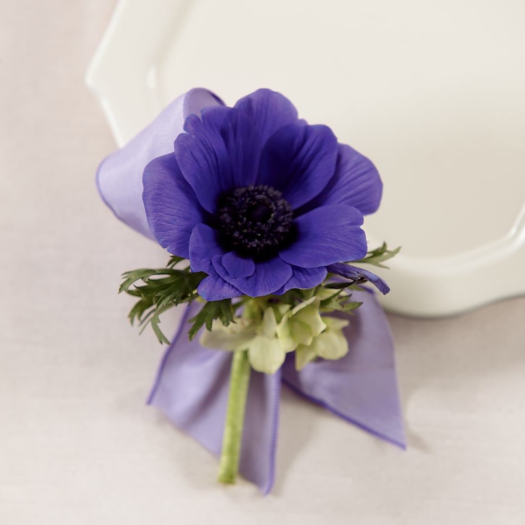 Purple Passion Boutonniere – The Owls Nest Florist, Clover SC