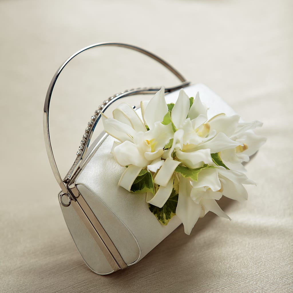 White Purse Decor – The Owls Nest Florist, Clover SC