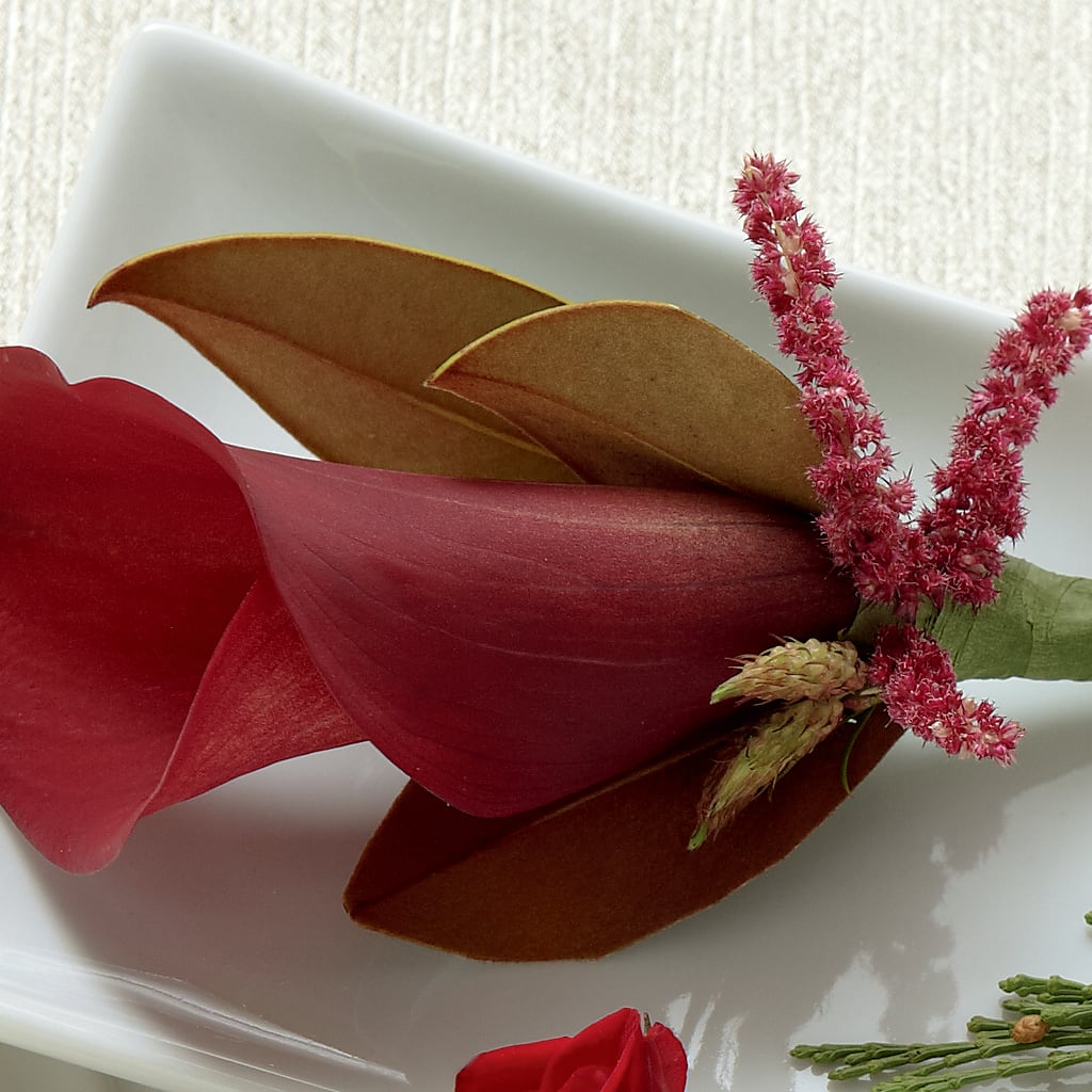 Red Calla Boutonniere – The Owls Nest Florist, Clover SC