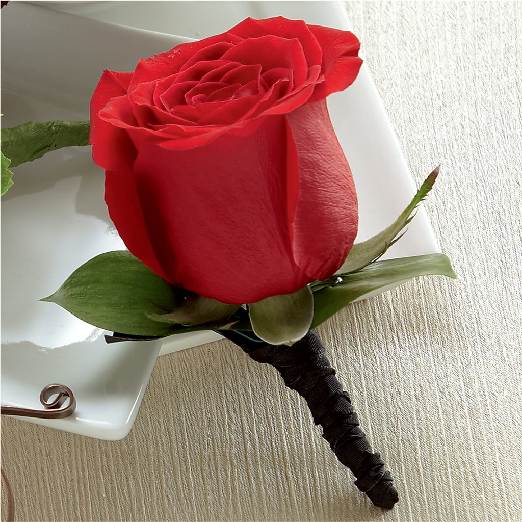 Red Rose Boutonniere – The Owls Nest Florist, Clover SC
