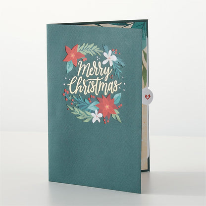 Happiest Holidays Poinsettia and Lovepop Card –  The Owls Nest Florist, Clover SC