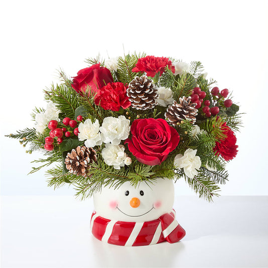 Jolly Snowman Bouquet –  The Owls Nest Florist, Clover SC