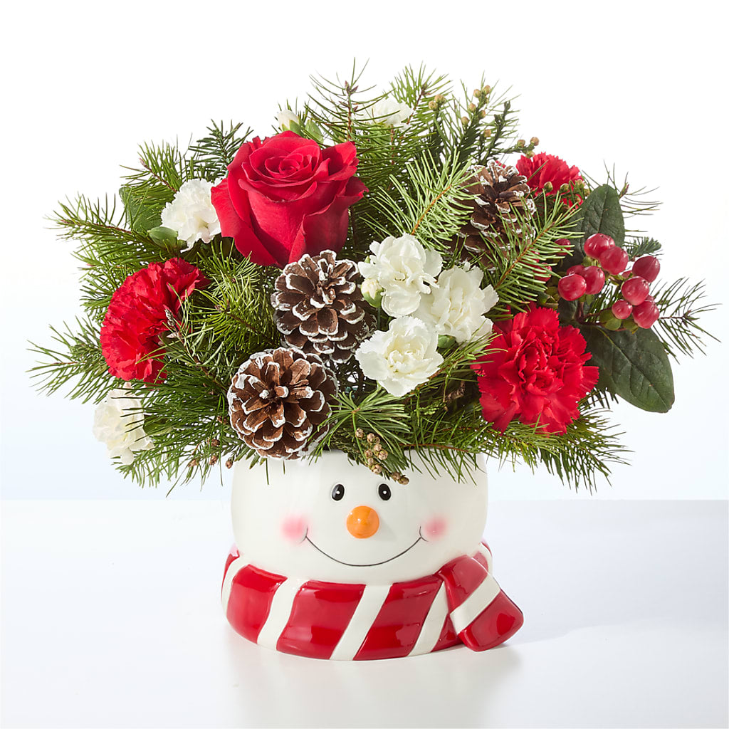 Jolly Snowman Bouquet –  The Owls Nest Florist, Clover SC