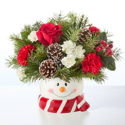 Jolly Snowman Bouquet –  The Owls Nest Florist, Clover SC