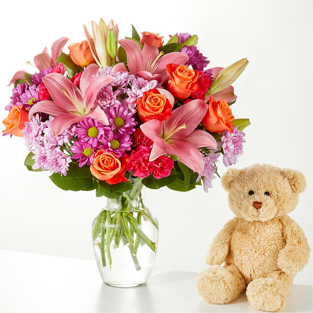One and Only Bouquet and Bear Bundle –  The Owls Nest Florist, Clover SC