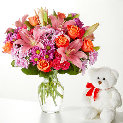 One and Only Bouquet and Bear Bundle –  The Owls Nest Florist, Clover SC