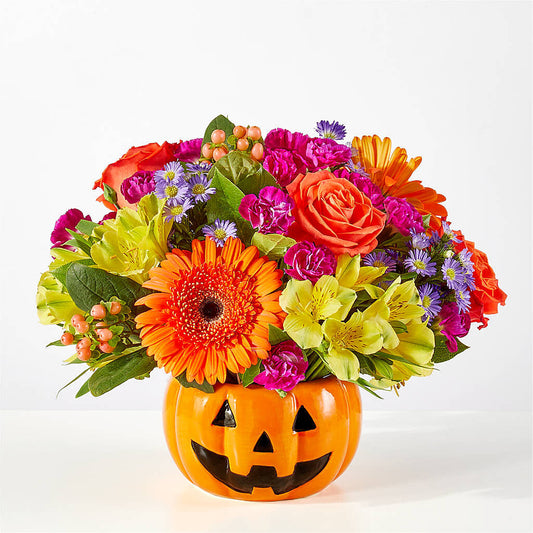Tricks & Treats Pumpkin –  The Owls Nest Florist, Clover SC