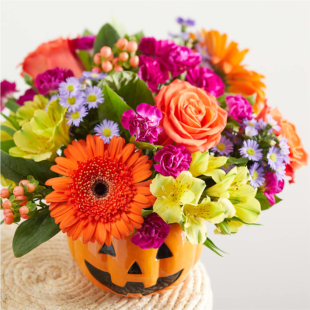 Tricks & Treats Pumpkin –  The Owls Nest Florist, Clover SC