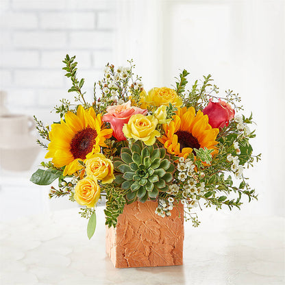 Sunflower Season Bouquet –  The Owls Nest Florist, Clover SC