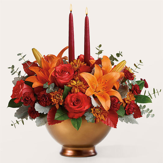 Fruits of Fall Centerpiece –  The Owls Nest Florist, Clover SC