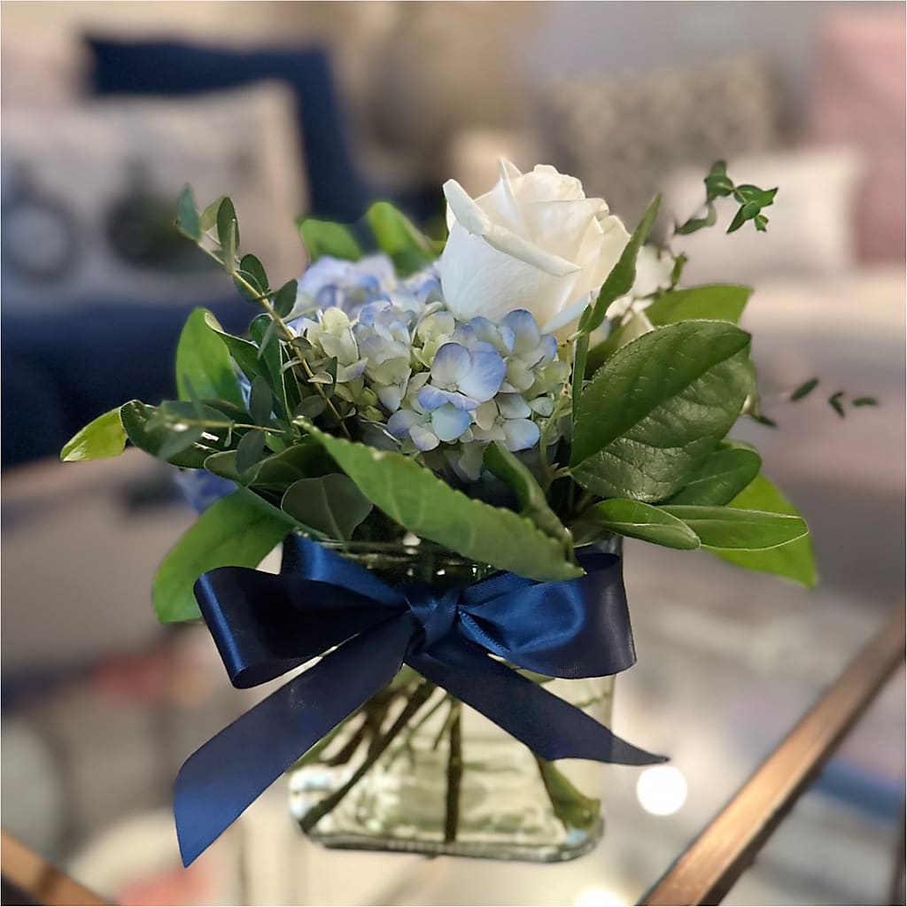 Sky Blue Delight Bouquet –  The Owls Nest Florist, Clover SC