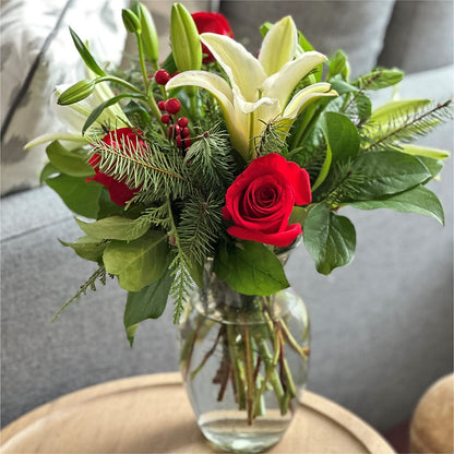 Sparkling Snowflakes Bouquet –  The Owls Nest Florist, Clover SC