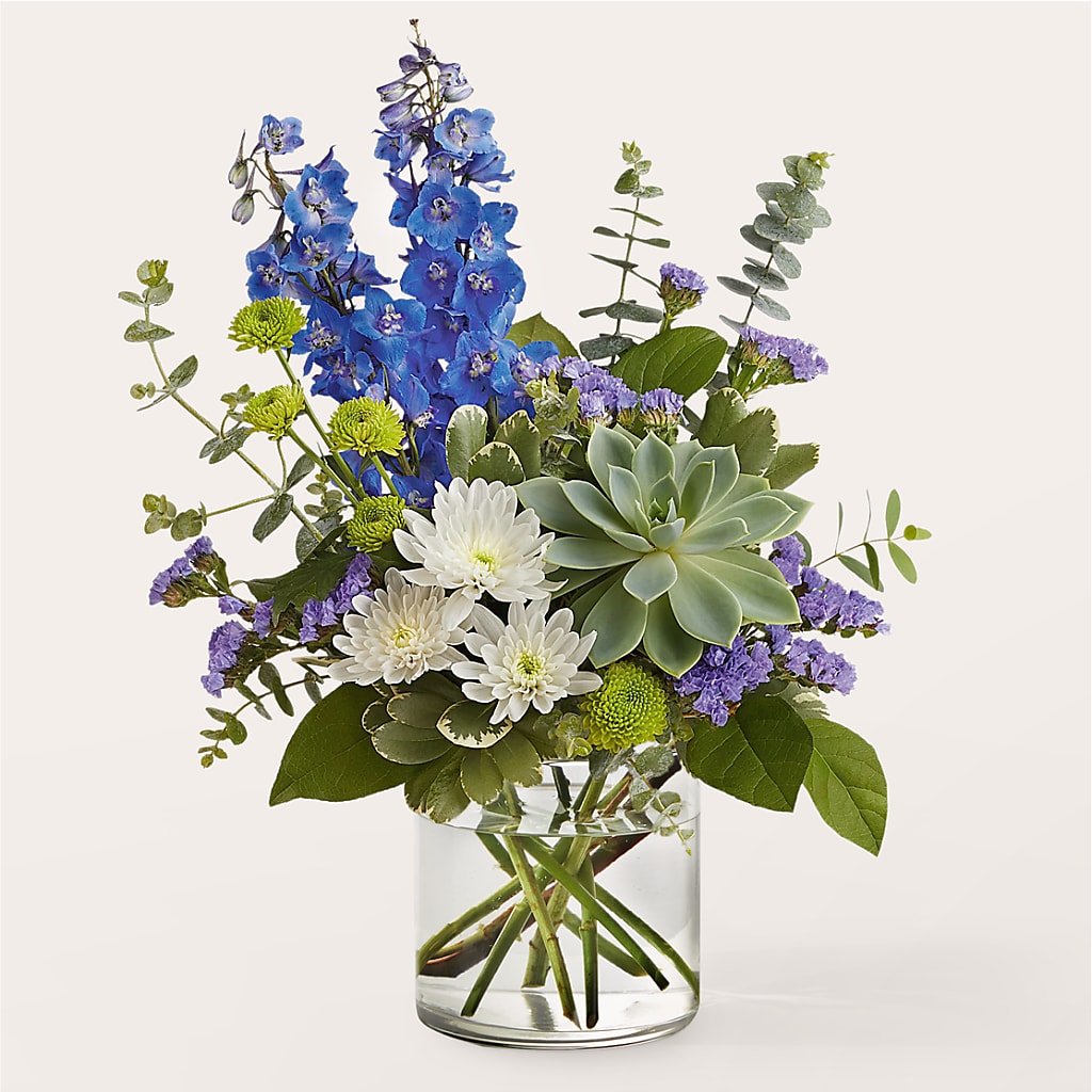 Cerulean Waves Bouquet –  The Owls Nest Florist, Clover SC