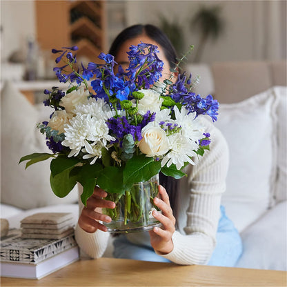 Cerulean Waves Bouquet –  The Owls Nest Florist, Clover SC