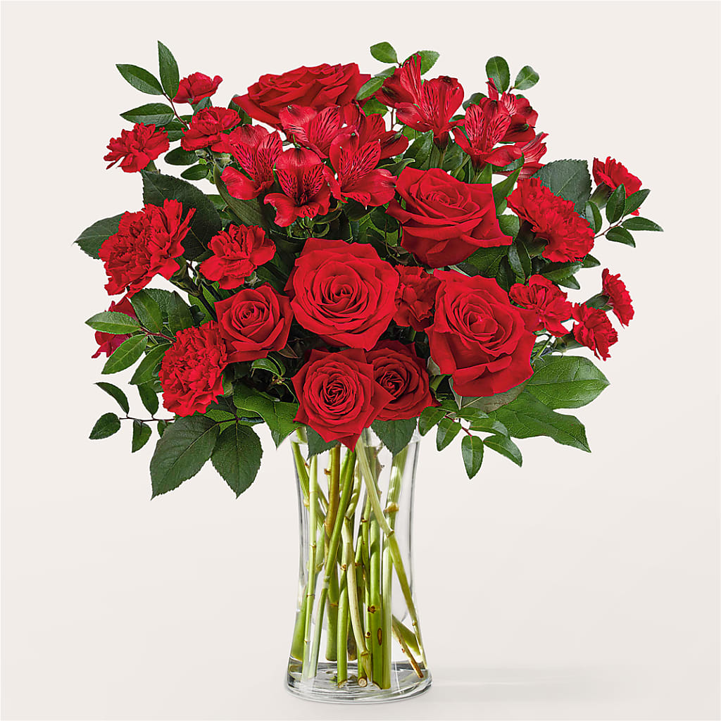 Brilliant Ruby Bouquet –  The Owls Nest Florist, Clover SC