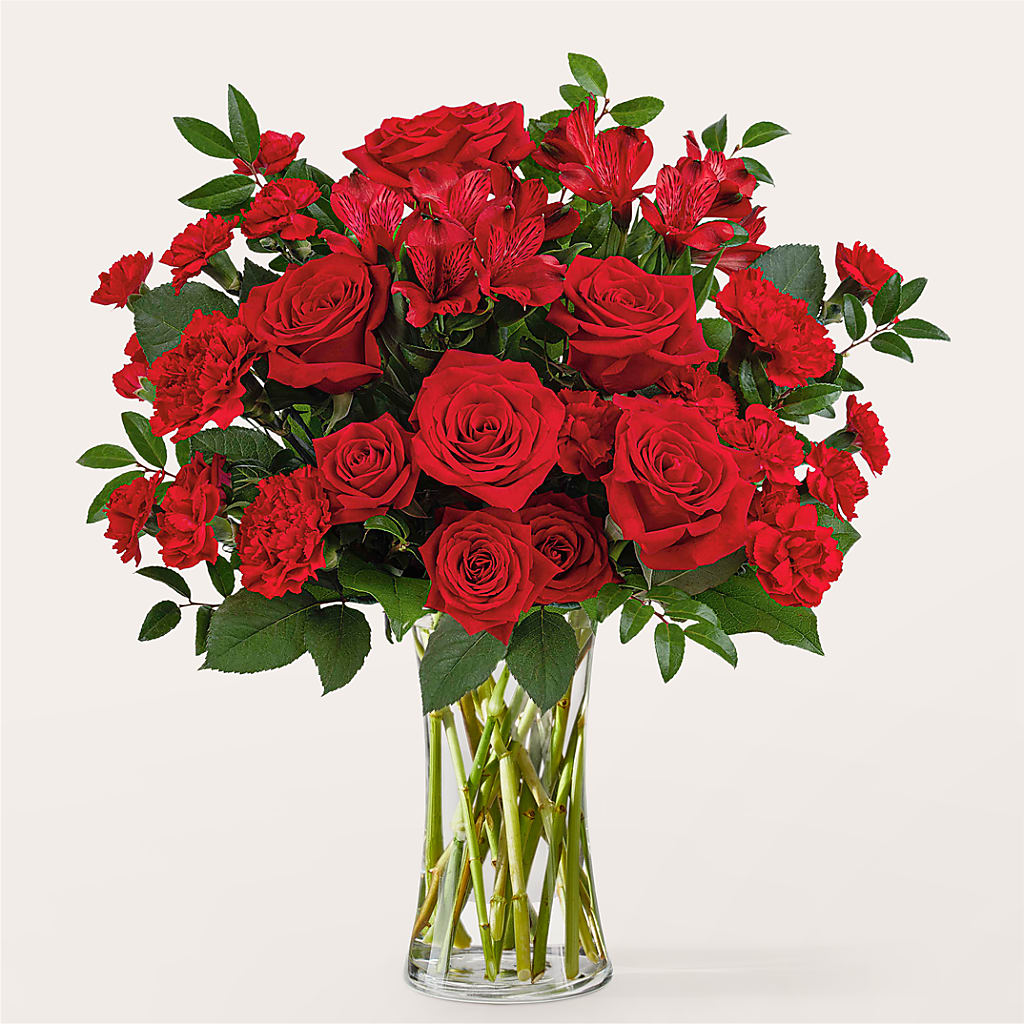 Brilliant Ruby Bouquet –  The Owls Nest Florist, Clover SC