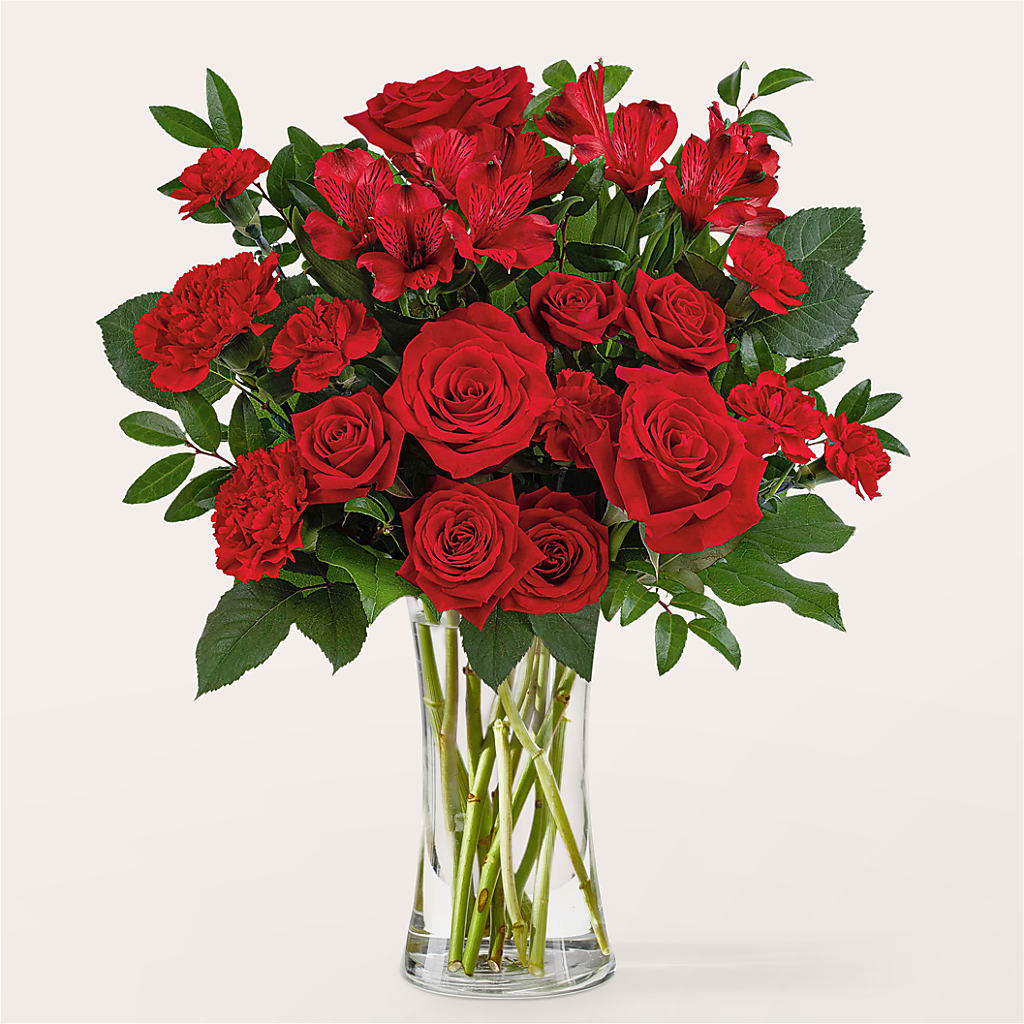 Brilliant Ruby Bouquet –  The Owls Nest Florist, Clover SC