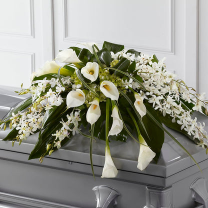 Angel Wings Casket Spray –  The Owls Nest Florist, Clover SC