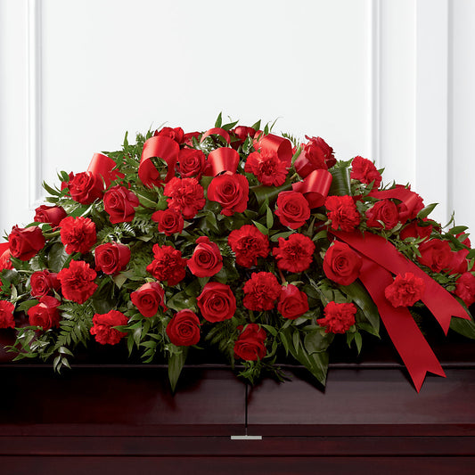 Tribute of Life Casket Spray –  The Owls Nest Florist, Clover SC