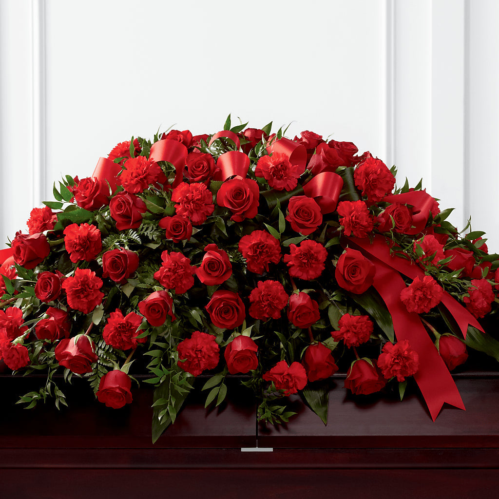 Tribute of Life Casket Spray –  The Owls Nest Florist, Clover SC