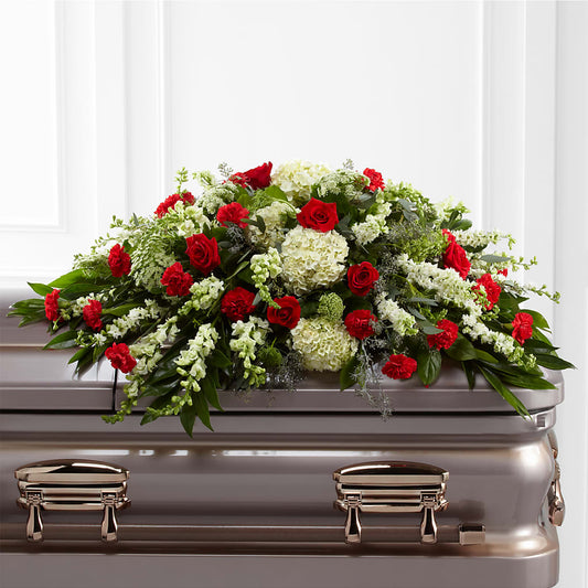 Sincerity Casket Spray –  The Owls Nest Florist, Clover SC